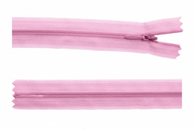 Молния потайная Т3 513, 60 см, капрон, цвет св.розовый - купить в Тюмени. Цена: 10.24 руб.