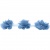 Тесьма плетеная "Рюш", упак. 9,14 м, цвет голубой - купить в Тюмени. Цена: 45.87 руб.