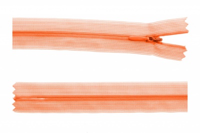 Молния потайная Т3 849, 20 см, капрон, цвет оранжевый - купить в Тюмени. Цена: 5.12 руб.