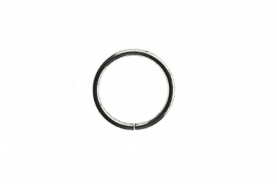 Кольцо металлическое d-15 мм, цв.-никель - купить в Тюмени. Цена: 2.45 руб.