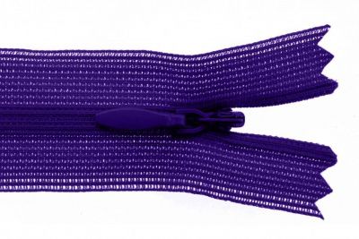 Молния потайная Т3 866, 50 см, капрон, цвет фиолетовый - купить в Тюмени. Цена: 8.62 руб.