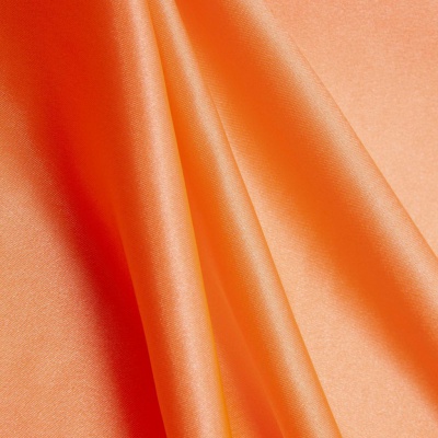 Поли креп-сатин 16-1543, 120 гр/м2, шир.150см, цвет персик - купить в Тюмени. Цена 155.57 руб.