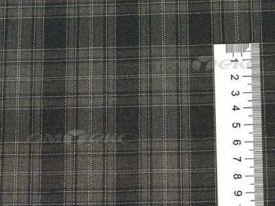 Ткань костюмная клетка 25235 2004, 185 гр/м2, шир.150см, цвет серый/бел - купить в Тюмени. Цена 
