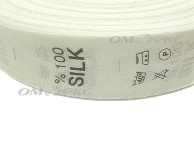 Состав и уход за тк.100% Silk (1000 шт) - купить в Тюмени. Цена: 520.46 руб.