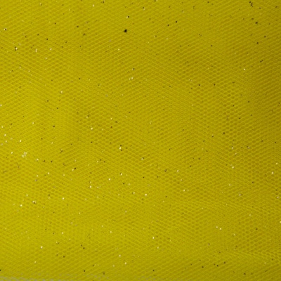 Сетка Глиттер, 24 г/м2, шир.145 см., желтый - купить в Тюмени. Цена 117.24 руб.