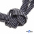 Шнурки #107-07, плоские 130 см, двухцветные цв.серый/чёрный - купить в Тюмени. Цена: 23.03 руб.